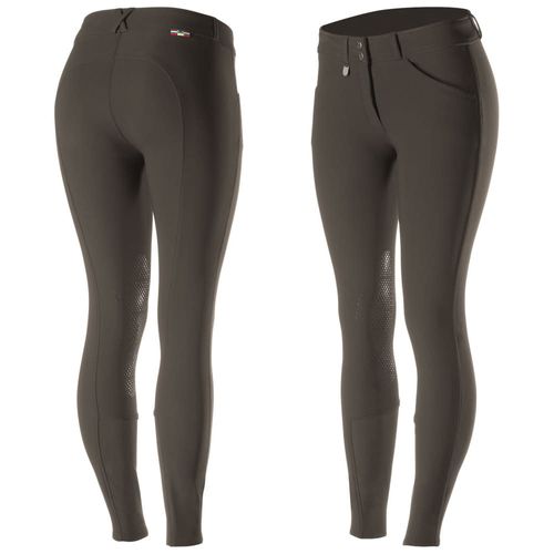 Horze Women's Grand Prix Knee Patch Breeches - Dark Brown