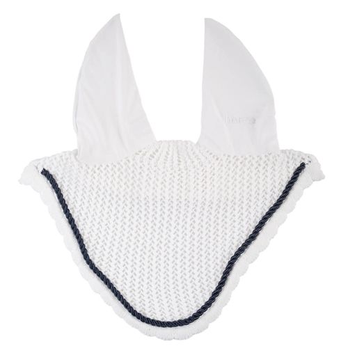 Horze River Ear Net - White/Peacoat Dark Blue
