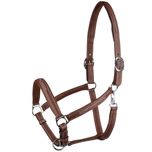 Horze Warren Soft Leather Halter - Light Brown