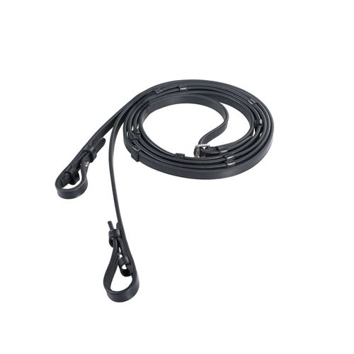 Horze Laelia Leather Reins w/Stops - Black