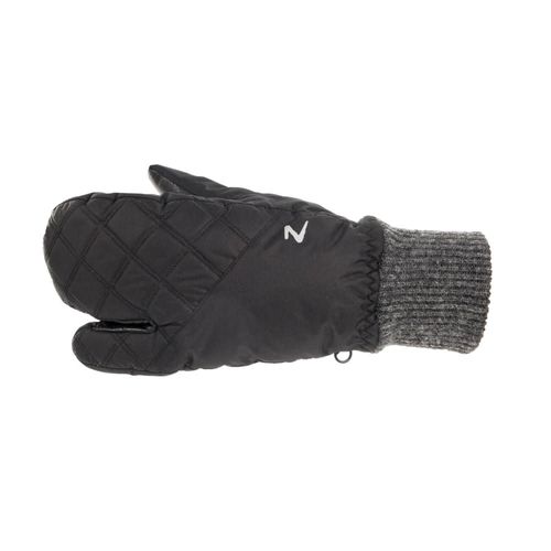 Horze Padded Three Finger Winter Mittens - Black