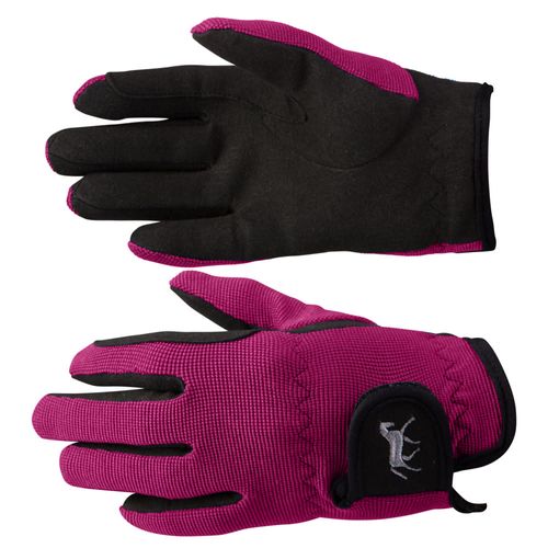 Horze Kids' Stretch Gloves - Byzantine Pink