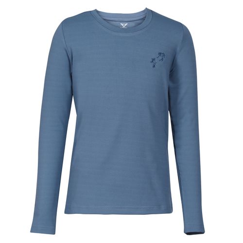 TuffRider Kids' Whimsical EquiCool Long Sleeve Shirt - Ensign Blue