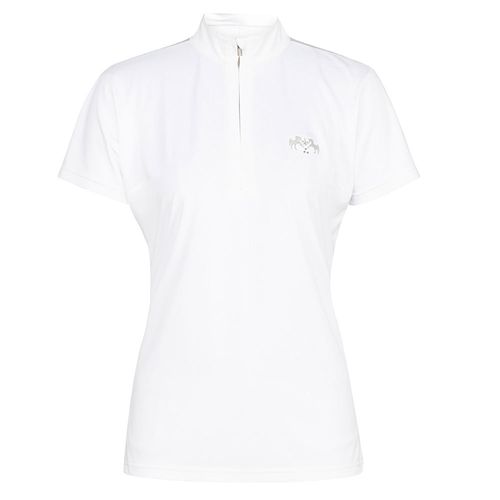 Equine Couture Women's Giana EquiCool Short Sleeve Show Shirt - White