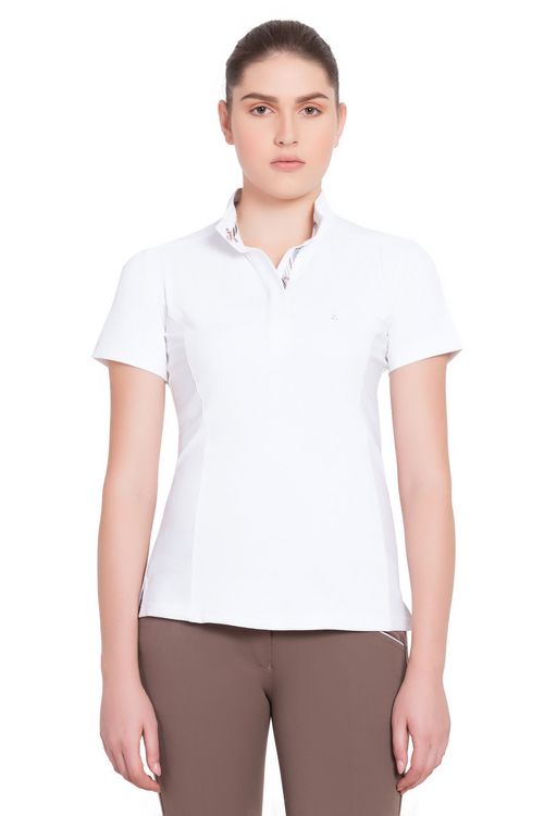 Equine Couture Women's Cara Short Sleeve Show Shirt - White