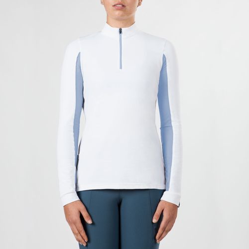 Irideon Women's CoolDown IceFil Long Sleeve Jersey - White/Cornflower