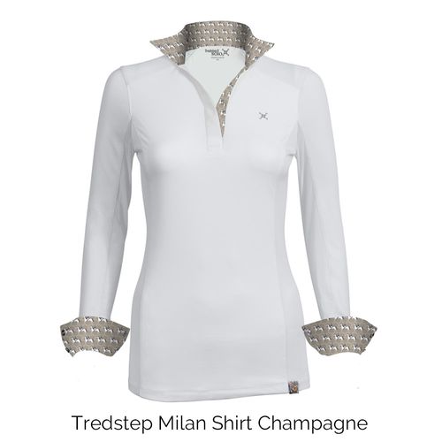 Tredstep Women's Solo Milan Long Sleeve Competition Shirt - Champagne