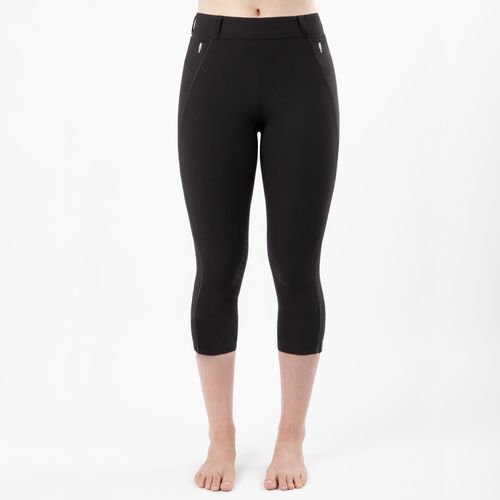Irideon Kids' Issential Capriole Capri Knee Patch Tights - Black