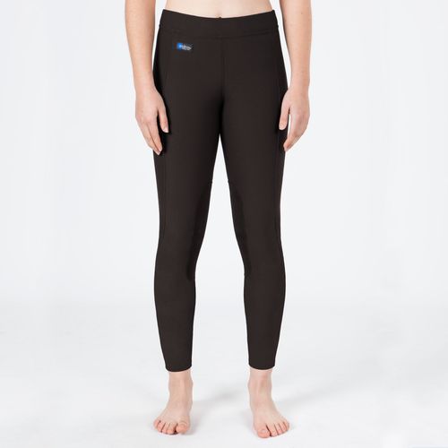 Irideon Women's Power Stretch Knee Patch Tights - Espresso