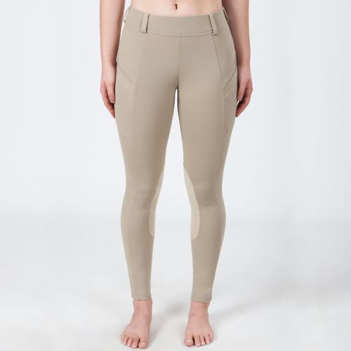 Irideon Women's Bending Line Knee Patch Tights - Classic Tan