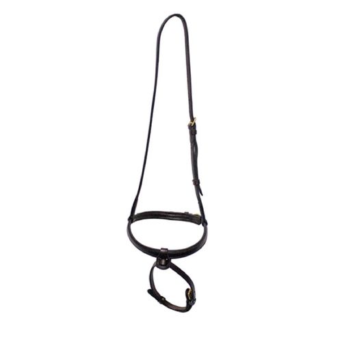 Nunn Finer Bridle Cavesson with Flash - Havana/Brass