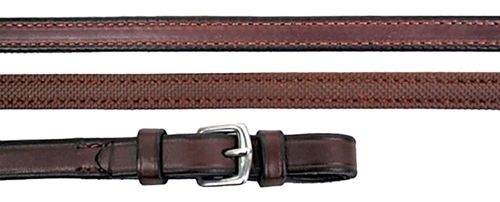 Nunn Finer Rubber Lined Reins - Havana