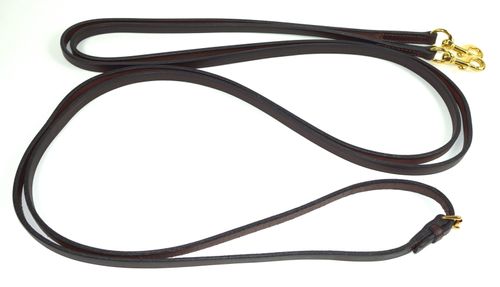 Nunn Finer Leather Draw Reins w/Snaps - Black