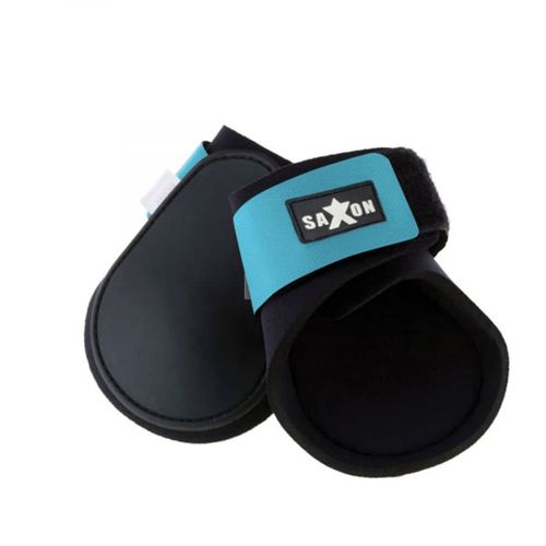Saxon Contoured Fetlock Boots - Black/Blue
