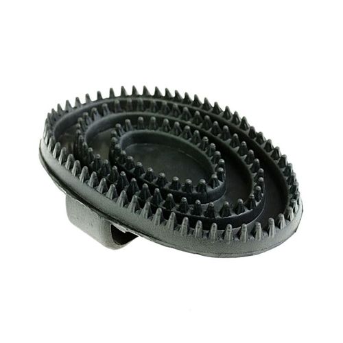 Horze Rubber Curry Comb - Black