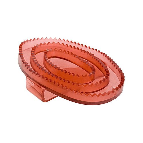 Horze Small Flexible Rubber Curry Comb - Red
