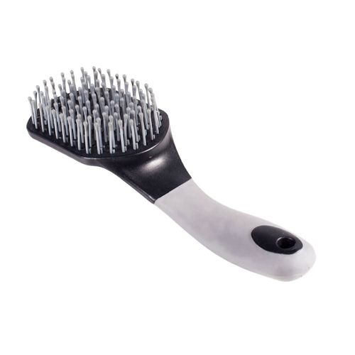 Horze Soft Grip Brush For Mane And Tail - Black