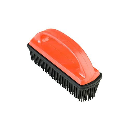 Horze Rubber Hair & Lint Remover Brush - Red