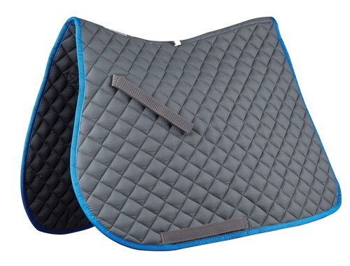 Roma Economy All Purpose Saddle Pad - Charcoal/Blue