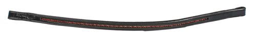 Harmohn Kraft Aristocrat Two-Tone Browband 1/2in - Red/Black