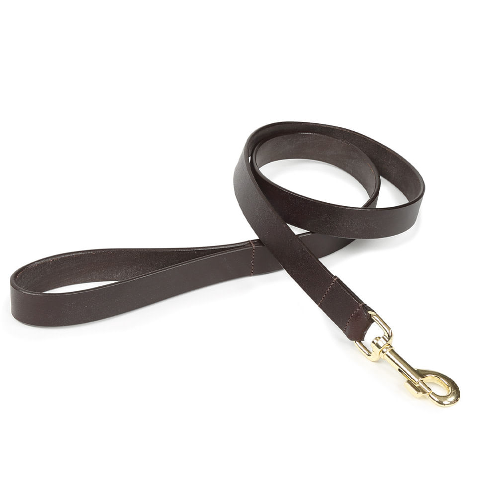 Plain Leather Dog Leash