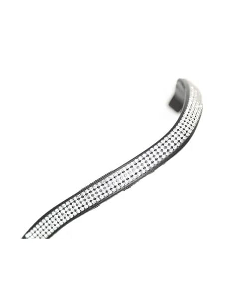 Shires Aviemore Small Diamante Browband - Black