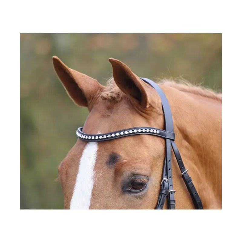Cob Browband Shires Aviemore Diamante Browband - Dressy Horse Bridle Accessory Bridle Browband