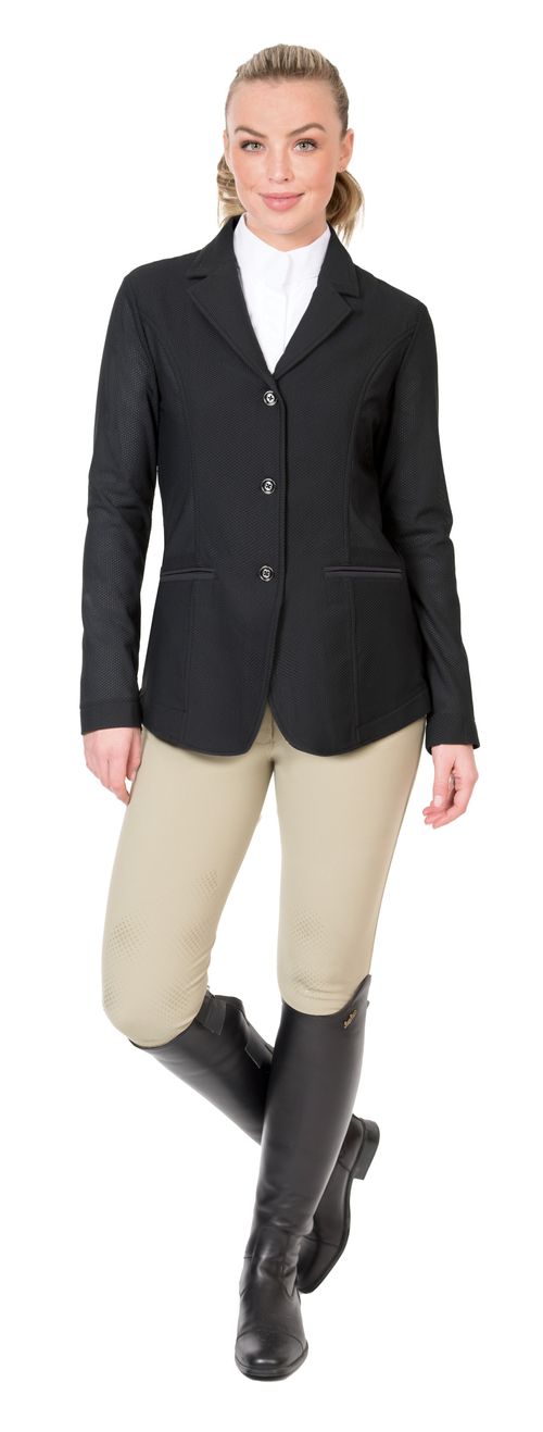 Ovation Women's Signature AirFlex 3-Button Show Coat - Black