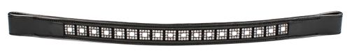 Harmohn Kraft Crystal Outline Browband 1in - Black