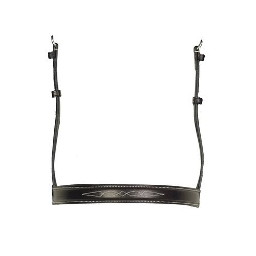 Aramas Fancy Mild Square Raised 1in Noseband - Chocolate