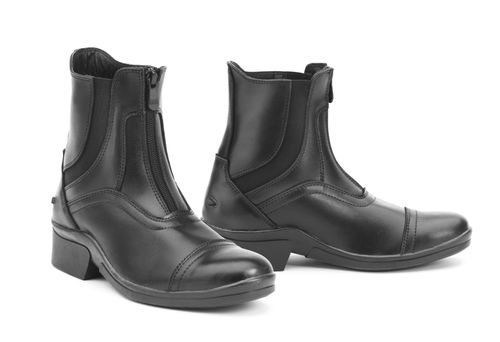 Ovation Women's Stratum Zip Front Paddock Boot - Black