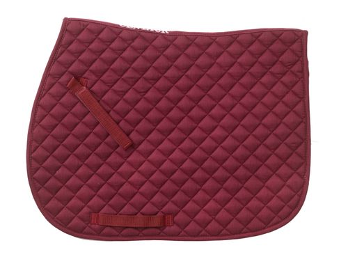 Centaur Imperial Quilted Close Contact Saddle Pad - Burgundy/Burgundy