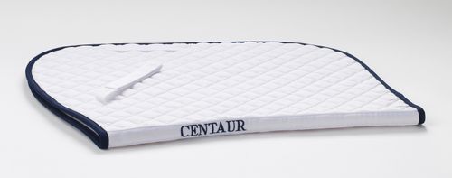 Centaur Imperial Quilted Close Contact Saddle Pad - White/Navy