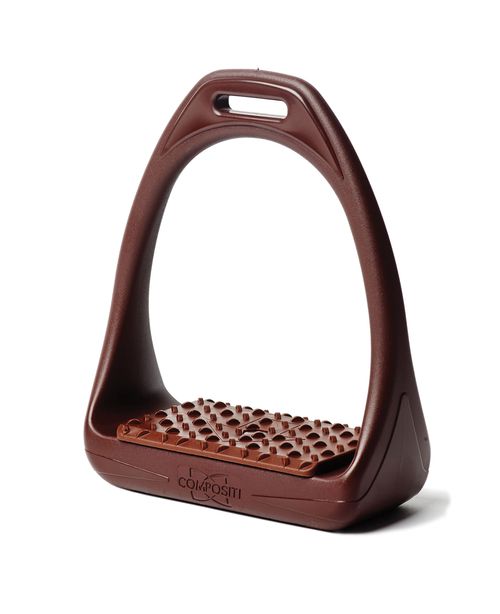 Compositi Reflex 3D Wide Track Stirrups - Brown Stirrup/Brown Pad