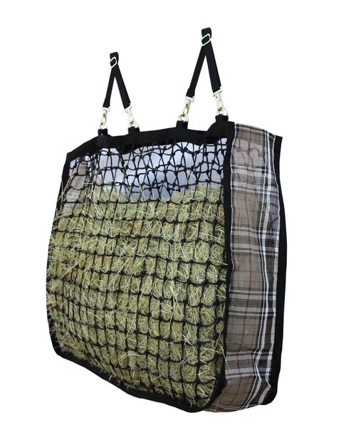 Kensington Four Flake Slow Feed Hay Bag - Deluxe Black