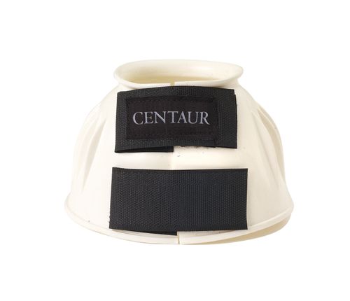 Centaur PVC Ribbed Double Hook and Loop Bell Boots - White