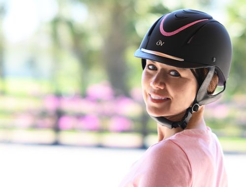Ovation Z-6 Glitz Helmet - Black/Black/Pink