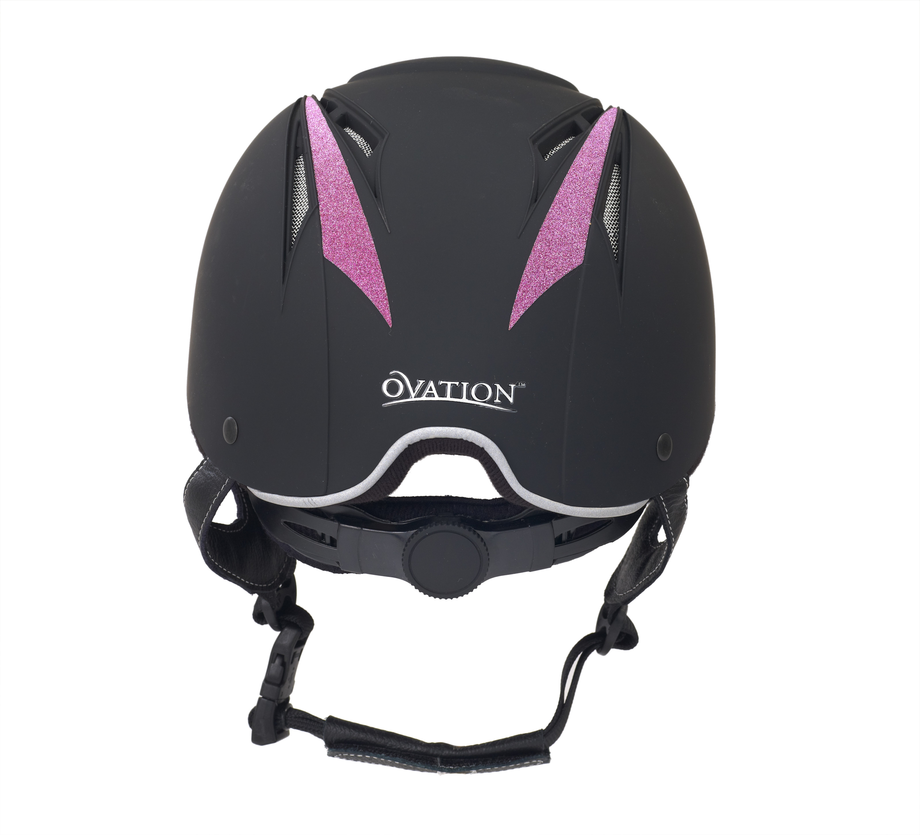 Ovation Z-6 Glitz Helmet - Black/Black/Pink -  Ovation-469358-Black/Black/Pink - Save up to 75% off Top Equestrian Brands  - Tack of the Day
