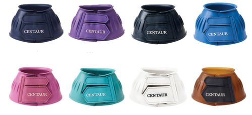 Centaur EcoPure Thick Rib Hook and Loop Bell Boots - Black