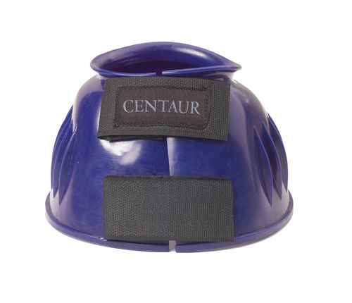 Centaur PVC Ribbed Double Hook and Loop Bell Boots - Purple