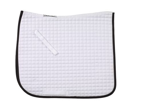 Ovation Pro Square Quilted Dressage Pad - White/Black