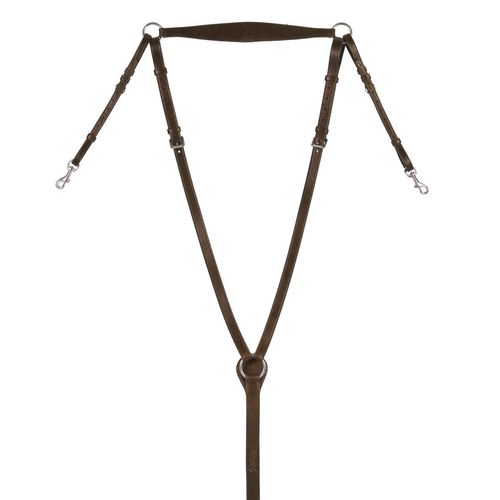 Ovation Wide Leather Hunt Breastplate - Brown