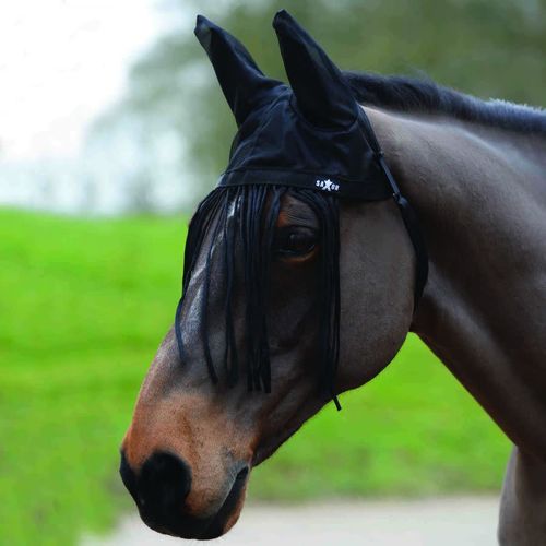Saxon Fly Fringe w/Ears - Black
