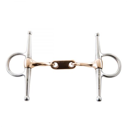 Korsteel Stainless Steel Twisted Copper Mouth Dr Bristol Full Cheek Bit