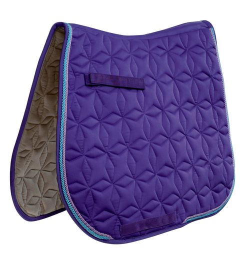 Roma Ecole Star Quilt Close Contact Saddle Pad - Purple/Blue/Lavender
