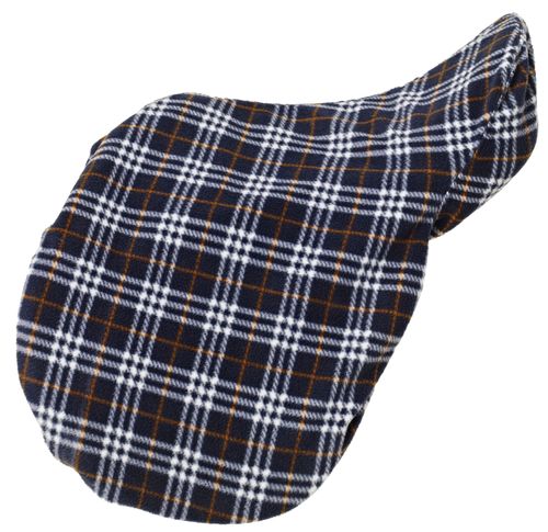 Centaur Close Contact Fleece Saddle Cover - Blue Corn Plaid