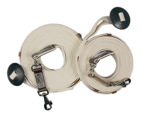 Centaur Cotton Web 35ft Lunge w/Donut - Natural