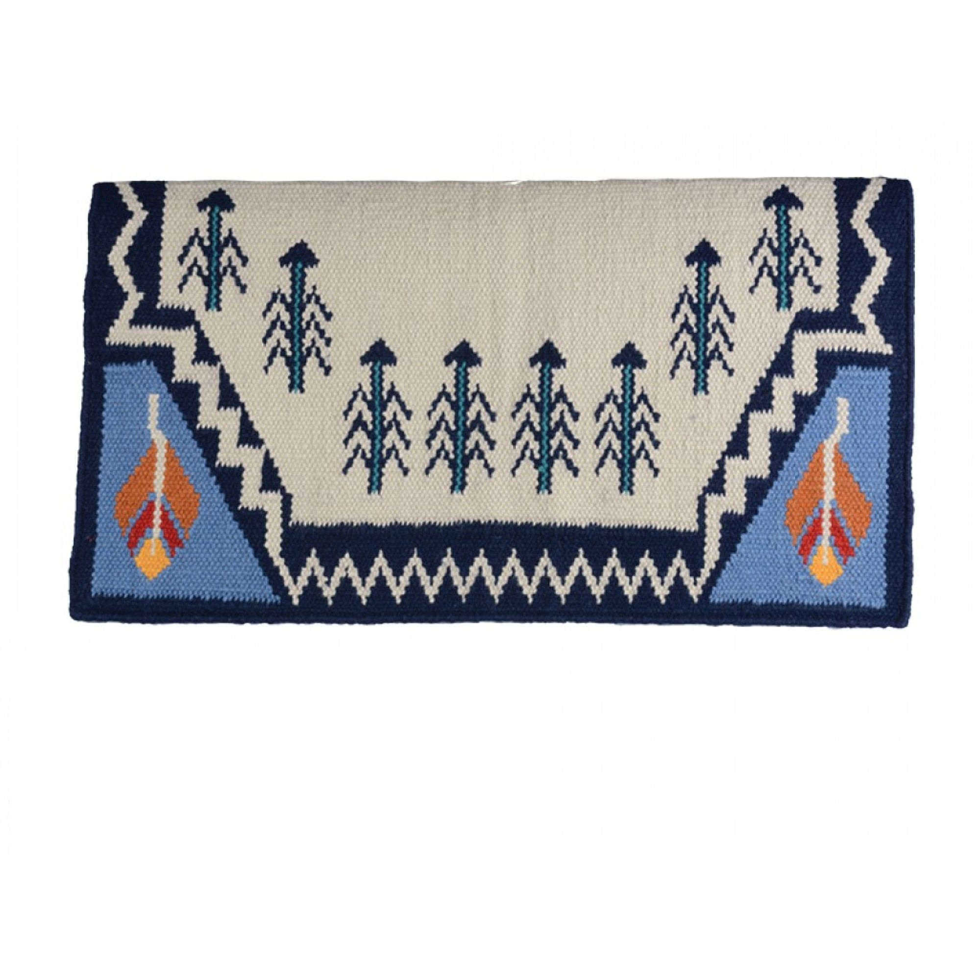 Western Rawhide Country Legend Feather Standard Show Blanket Navy