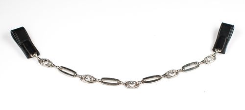 Harmohn Kraft Crystal Chain Browband 3/4in - Black