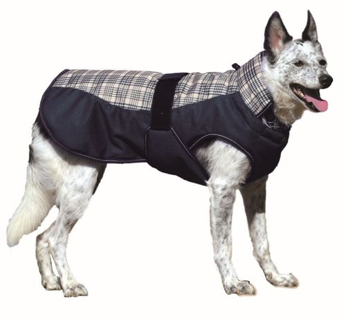 Western Rawhide Century Tiger Deluxe Plaid Dog Coat - Green Plaid